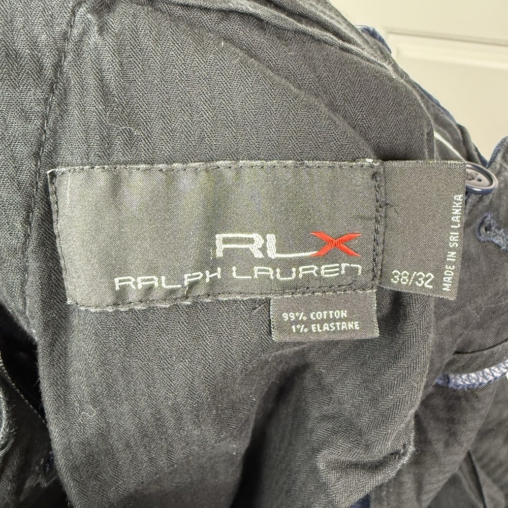 Ralph Lauren RLX Corduroy Pants Men's 38/30.5 Navy Blue Stretch Golf Preppy - Picture 6 of 7